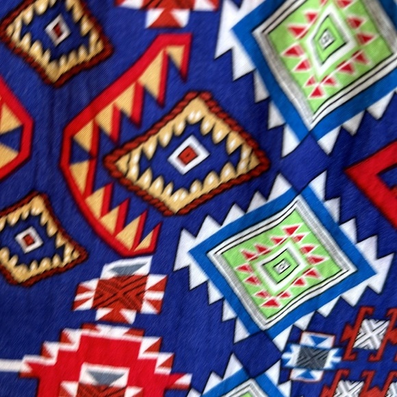 Sans Souci vibrant print rayon jumpsuit, size L - Picture 8 of 10